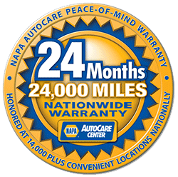 24 Months / 24,000 Miles Nationwide Warranty badge